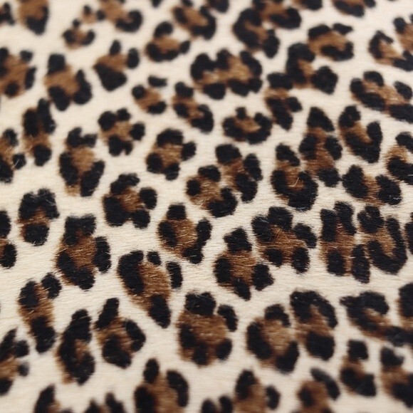 North Judd O’Connor Goldberg Vintage Leopard Print Black Leather Handbag Chic - Picture 5 of 16